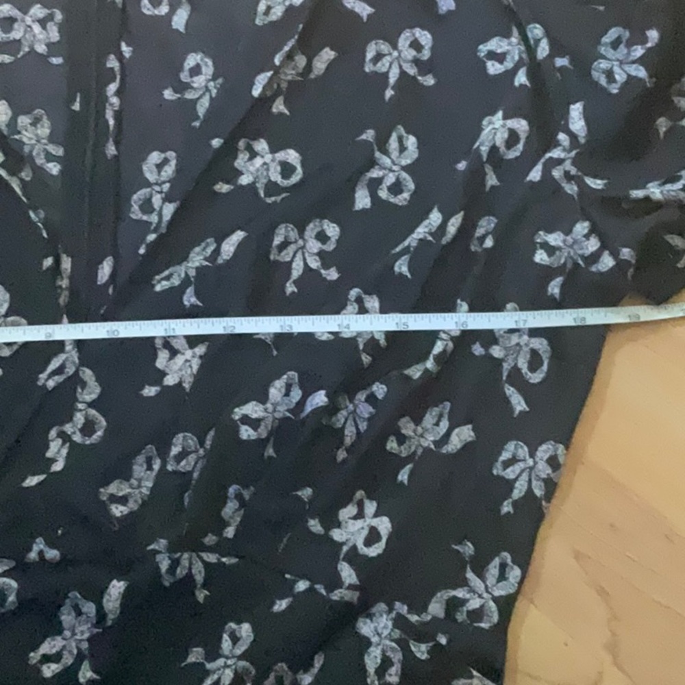 “BETSY JOHNSON” BOW PATTERN NAVY AND WHITE DRESS. - Picture 16 of 16